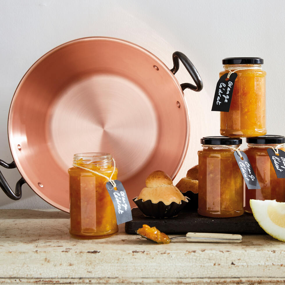 Pot à confiture en cuivre 3lt 
